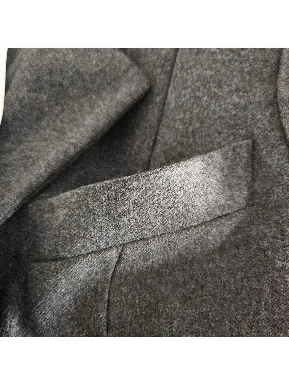 Christian Dior Gray Wool Blazer with Gold Buttons Size 12 Luxury Tailored Jackt